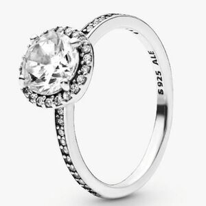 Authentic NEW Pandora Round Sparkle Ring S925ALE CZ